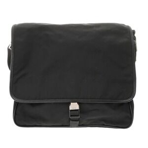 PRADA Black Nylon Messenger Bag